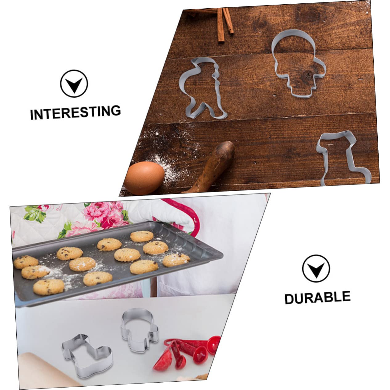 UPKOCH 18pezzi Stampi Per Biscotti Natalizi Inossidabile Creativi e Facili Da Usare Per Decorare Dolci e Frutta Per Feste Di Natale e Compleanni