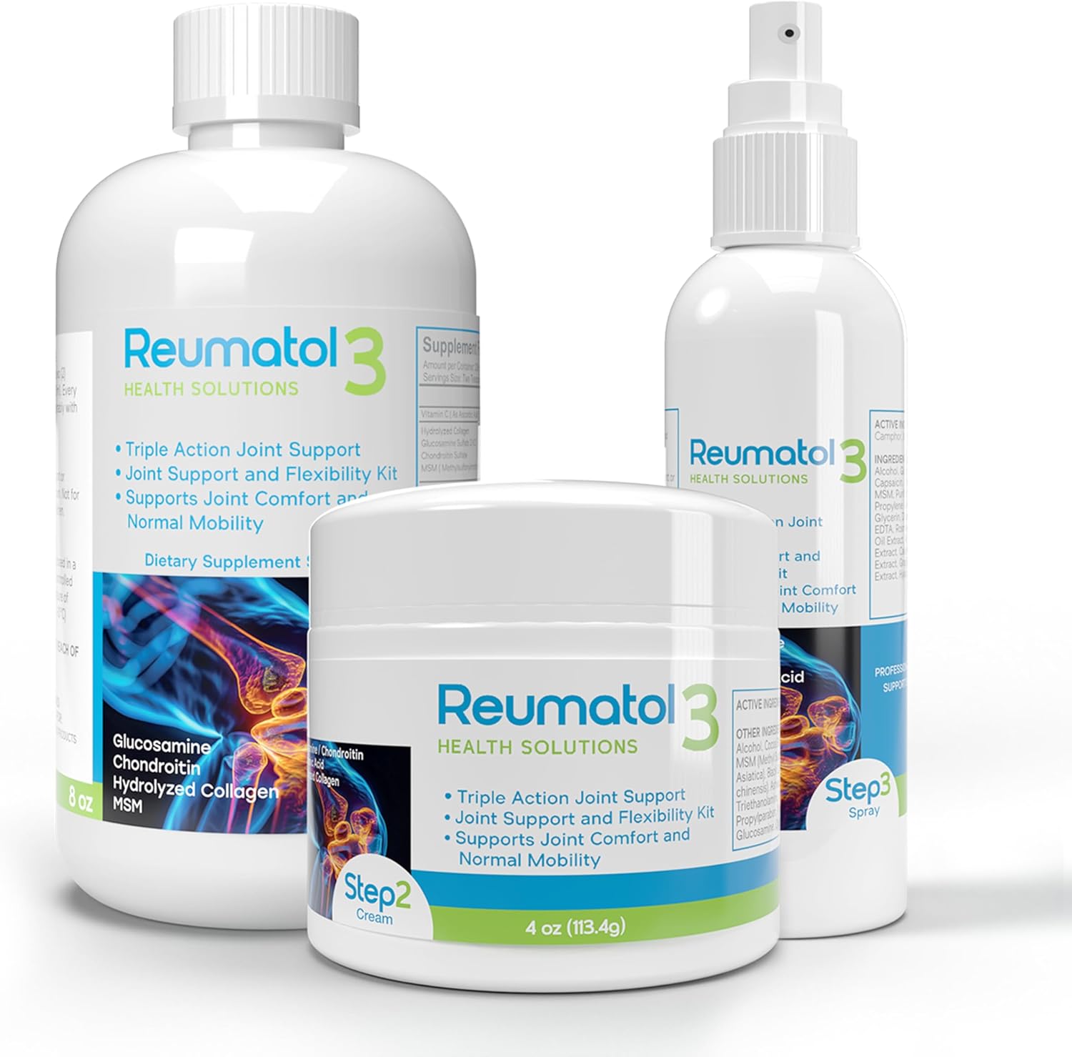 Reumatol 3 Kit – Natural Joint Support Formula for Comfort and Mobility | Helps Ease Stiffness & Promotes Flexible Joints | Herbal Blend for Daily Wellness