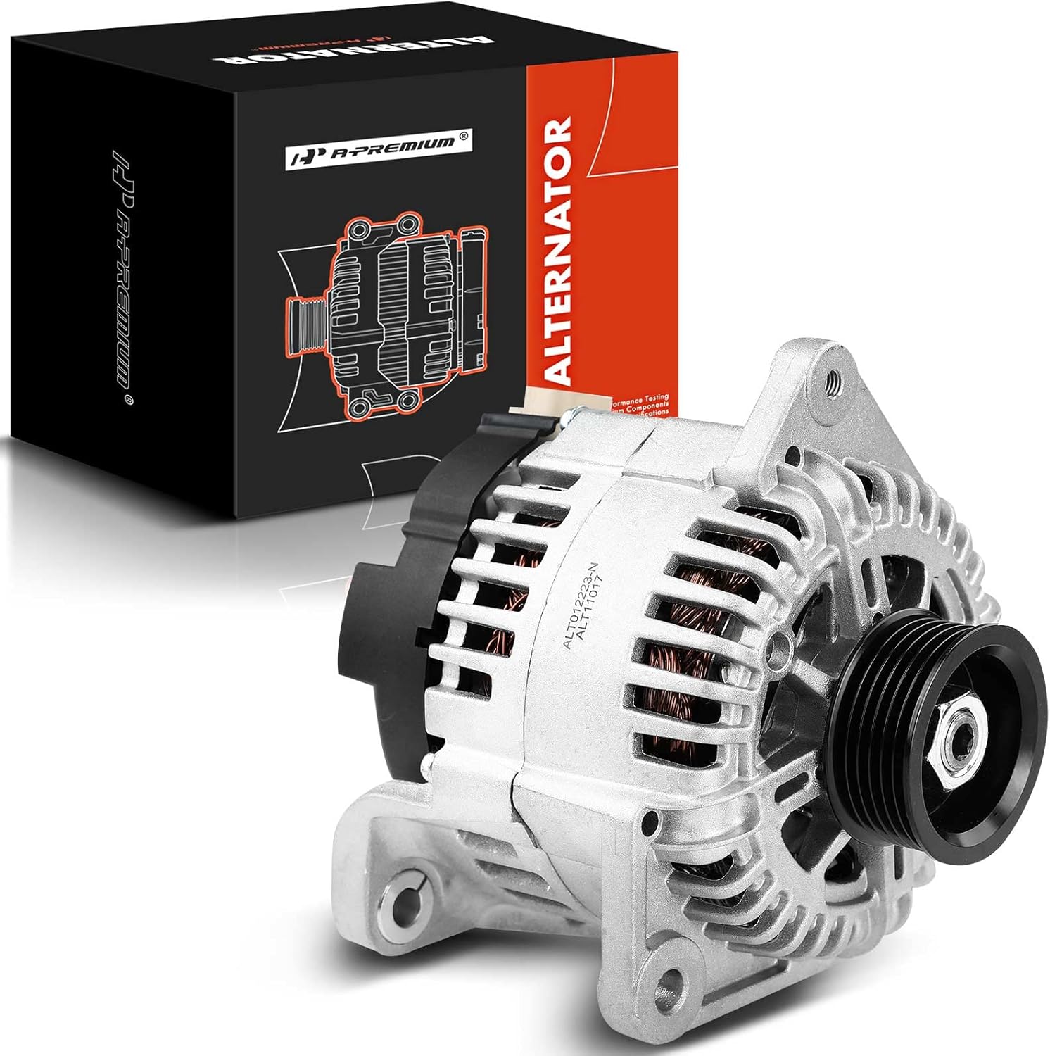 A-Premium Alternator Compatible with Nissan Maxima 2004 2005 2006 2007 2008 V6 3.5L, 12V 120Amp Clockwise 6-Groove Pulley, Replace# 23100-7Y020, 400-40032, TG12C014, 2650031, AVA0004, 1-2566-01VA