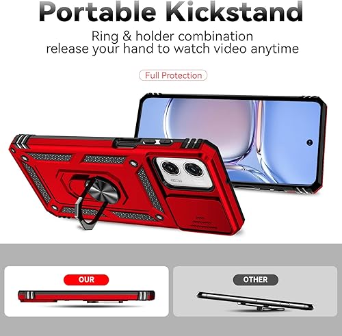 Miniatura 5 de SMKY - Funda para Moto G Power 5G 2023, con protectores de pantalla y funda para cámara, grado militar de 16 pies. Funda protectora magnética con