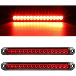 Foco Trasero Honda Civic Greluma 2 Pcs Barra de luz trasera de freno de remolque de 15 LED,luces traseras de parada a prueba de agua,luces de funcionamiento,luz de identificación para camioneta todoterreno, coche,RV,UTV,ATV