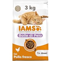 IAMS Anti-Hairball cibo secco per Gatti - Alimento secco per ridurre i boli di pelo