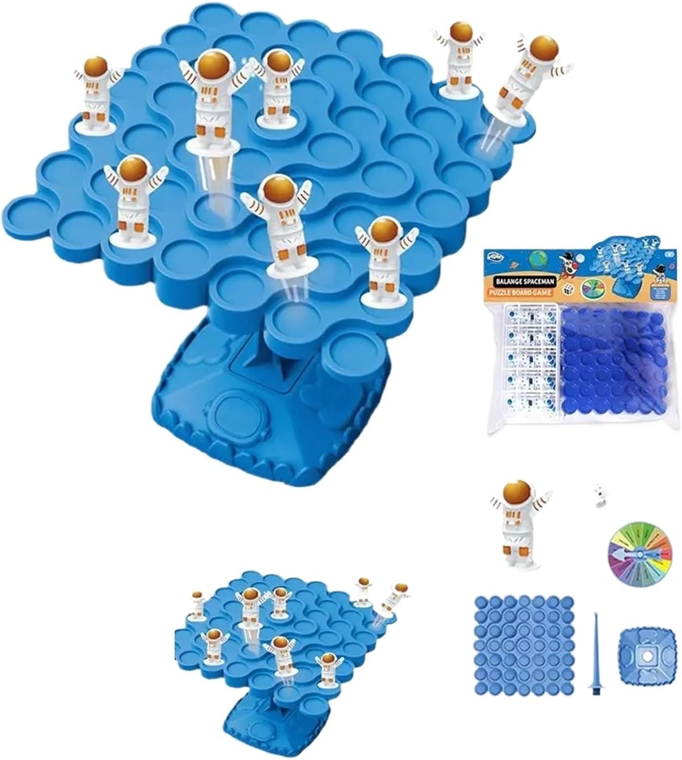 Balance Game Cartoon Puzzle Balance Board - Fun Family Activity for Adults and Parties(Color 2)