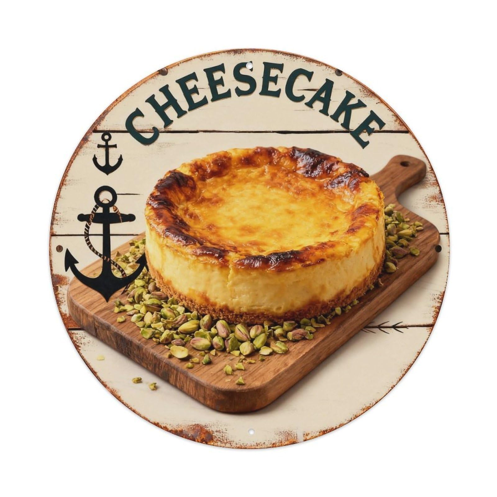 Cheesecake Sign Metal Tin Sign Plaque