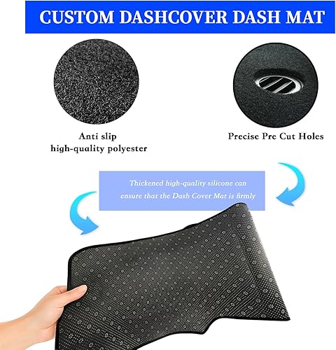 Miniatura 5 de Biifoxee Cubierta de salpicadero personalizada para Toyota Corolla 2019 2022, cubierta de salpicadero, protector de tapete para alfombras, accesorios