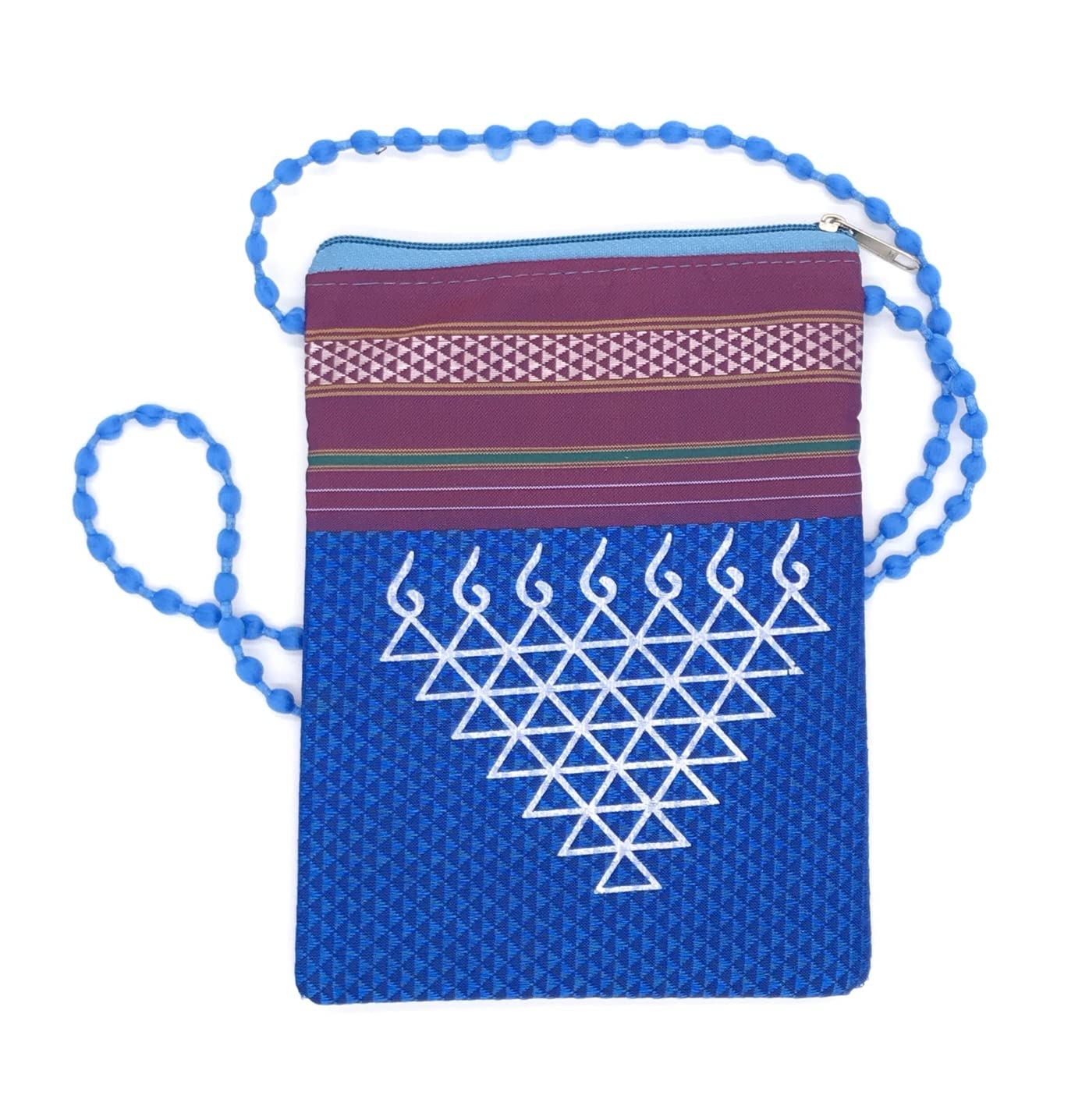 srishopify handicrafts Cross Body Bag for Woman Traditional Silk Sling Bag Ladies Purse for Mobile Cell Phone Pouch for Girls Ethnic Side Bags Return Gift Items for Pooja 8 Inch Blue (B0BYVC5P6W) Amazon Price History, Amazon Price Tracker