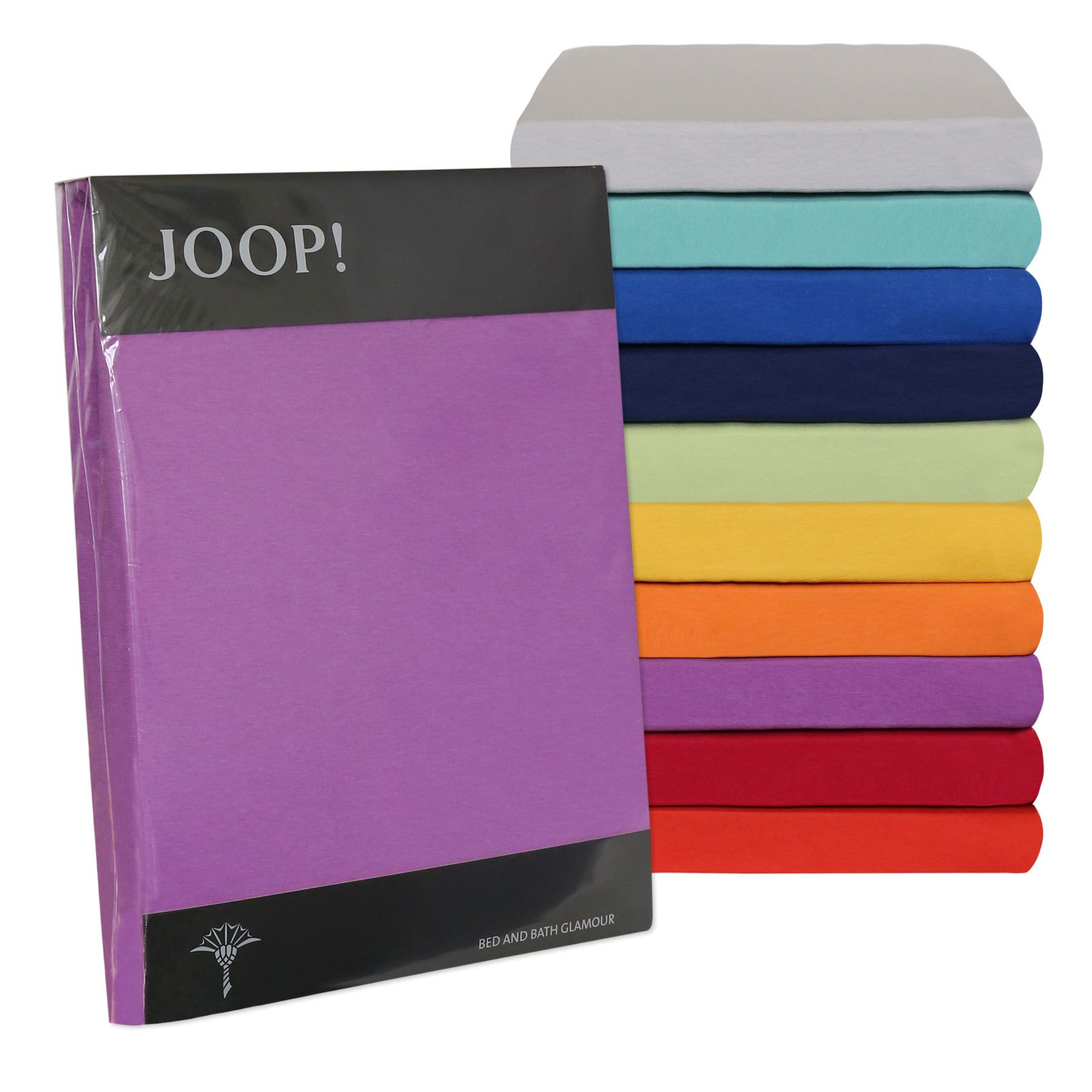 JOOP! Spannbetttuch Ferjersey in höchster Qualität 90-100 / 200-220 cm Farbe 37 Nougat