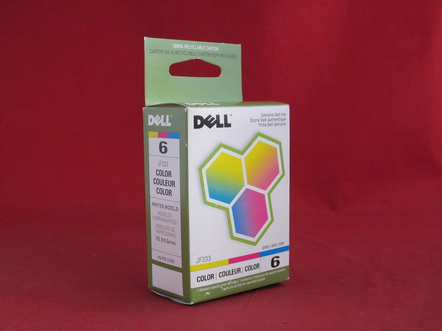 Amazon.com: 1 cartucho de tinta de color OEM Dell AIO 810, serie 6. : Todo  lo demás
