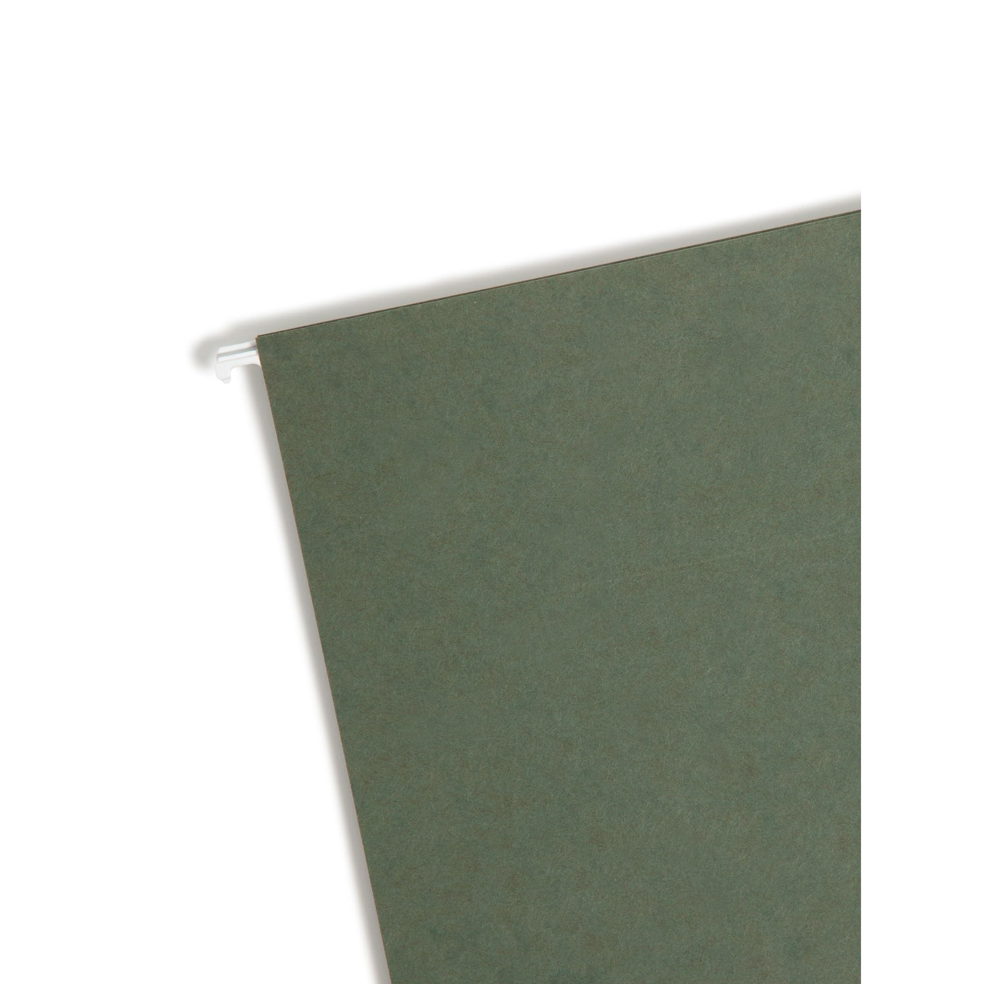 SMEAD Box unten Hängemappen, 5,1 cm Expansion, Legal Größe, Standard grün, 25 pro Box (64358)