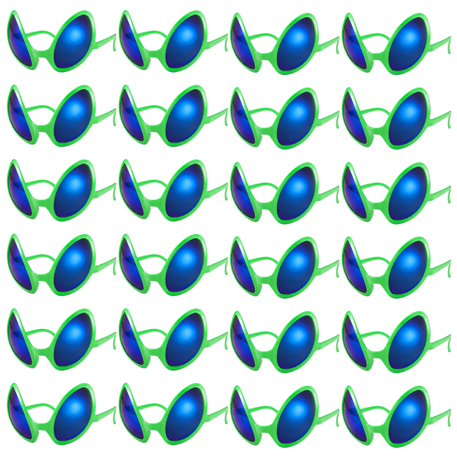 Bencailor 24 Pack Alien Glasses with Lenses Halloween Sunglass for Cosplay