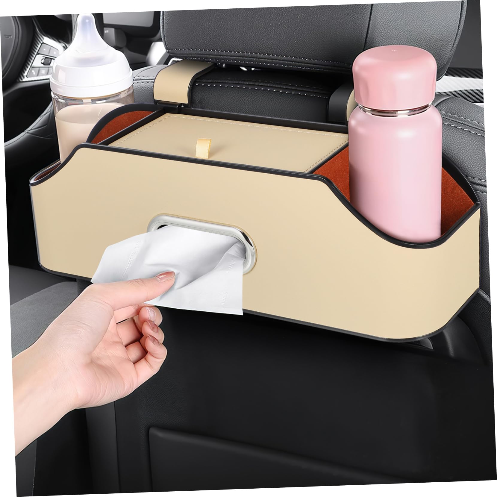 Caja De Almacenamiento De Respaldo De Asiento De Coche Caja De Respaldo De Asiento De Coche Organizador Asiento De Coche Portavasos Portavasos Para Coche Asiento