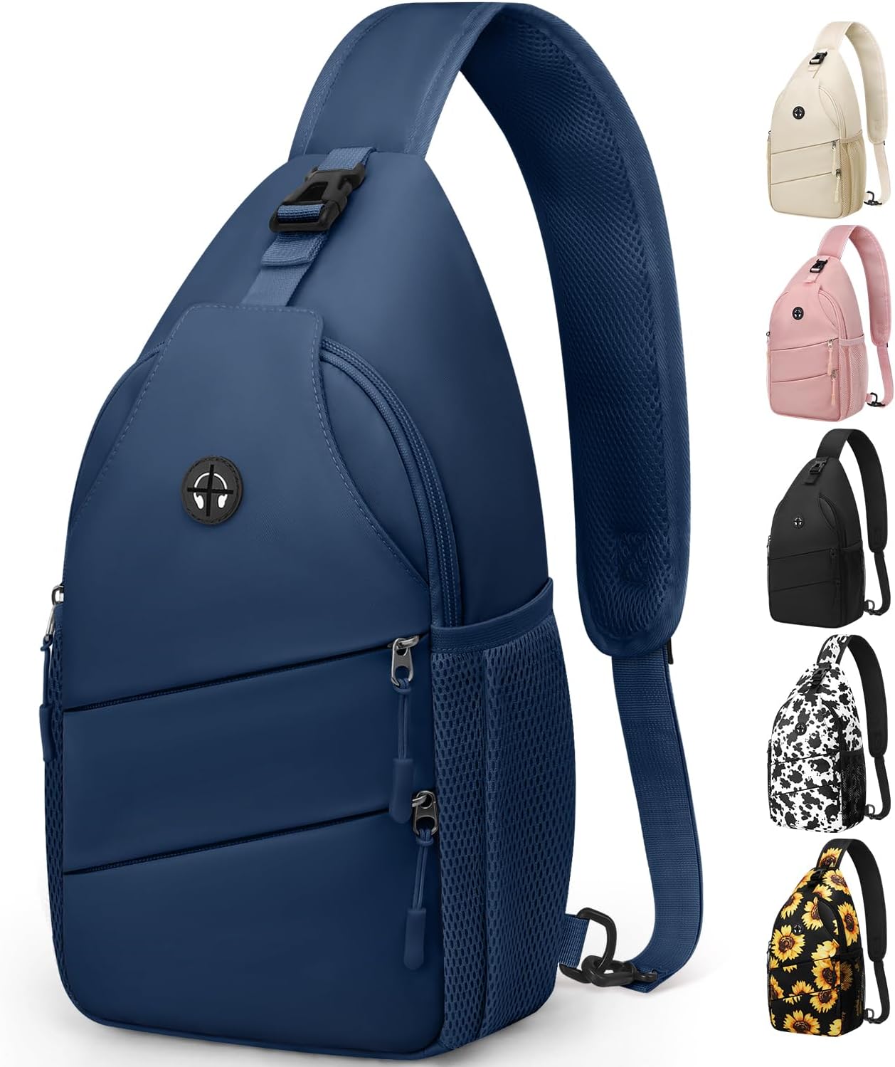 Crossbody Bags for Women Men Trendy Sling Bag Backpack Casual Chest Bag with Convertible Shoulder Strap
