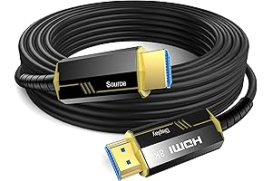 8K Fiber Optic HDMI Cable 100 FT, Premium High Speed HDMI Cord...