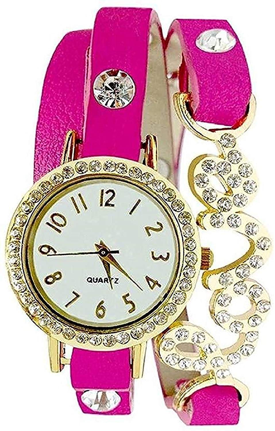 Praizy Love Dori Analgoue Watch for Womens and Girls(Pink Colored Strap) (B08WRXQV2T) Amazon Price History, Amazon Price Tracker