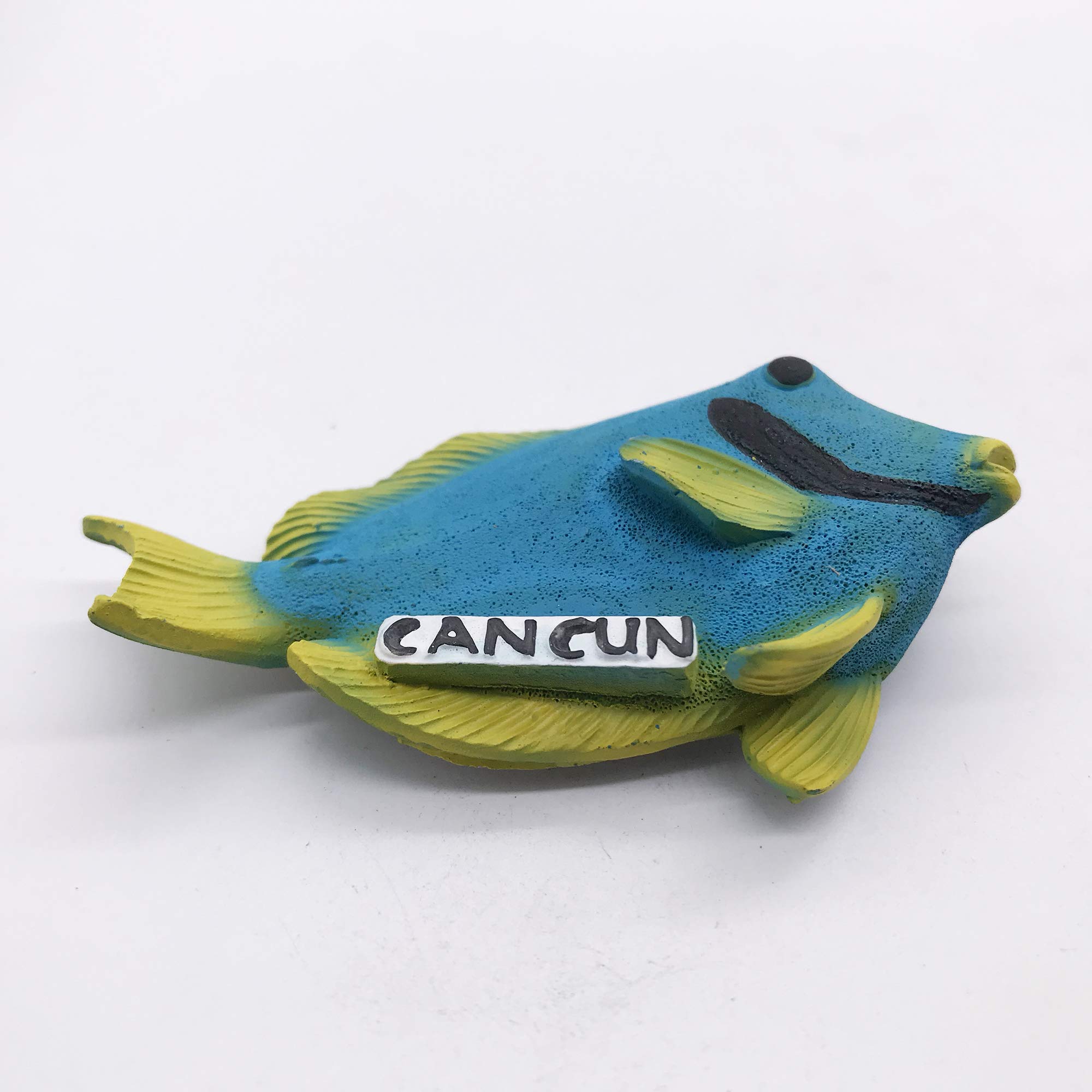 Magnete Frigorifero 3D Cancun Messico – Pesce Tropicale Fatto A Mano In Resina – Souvenir Da Viaggio