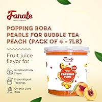 Vista 42 de Fanale Perlas de Boba Reventadoras de Fresa y Mango, Veganas, Sin OMG, Sin Gluten, Sin Grasa, Perfectas para Té de Burbujas, Batidos, Helados