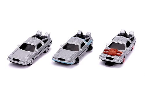 Jada Back to The Future 1.65" Nano 3-Pack Die-cast Cars,