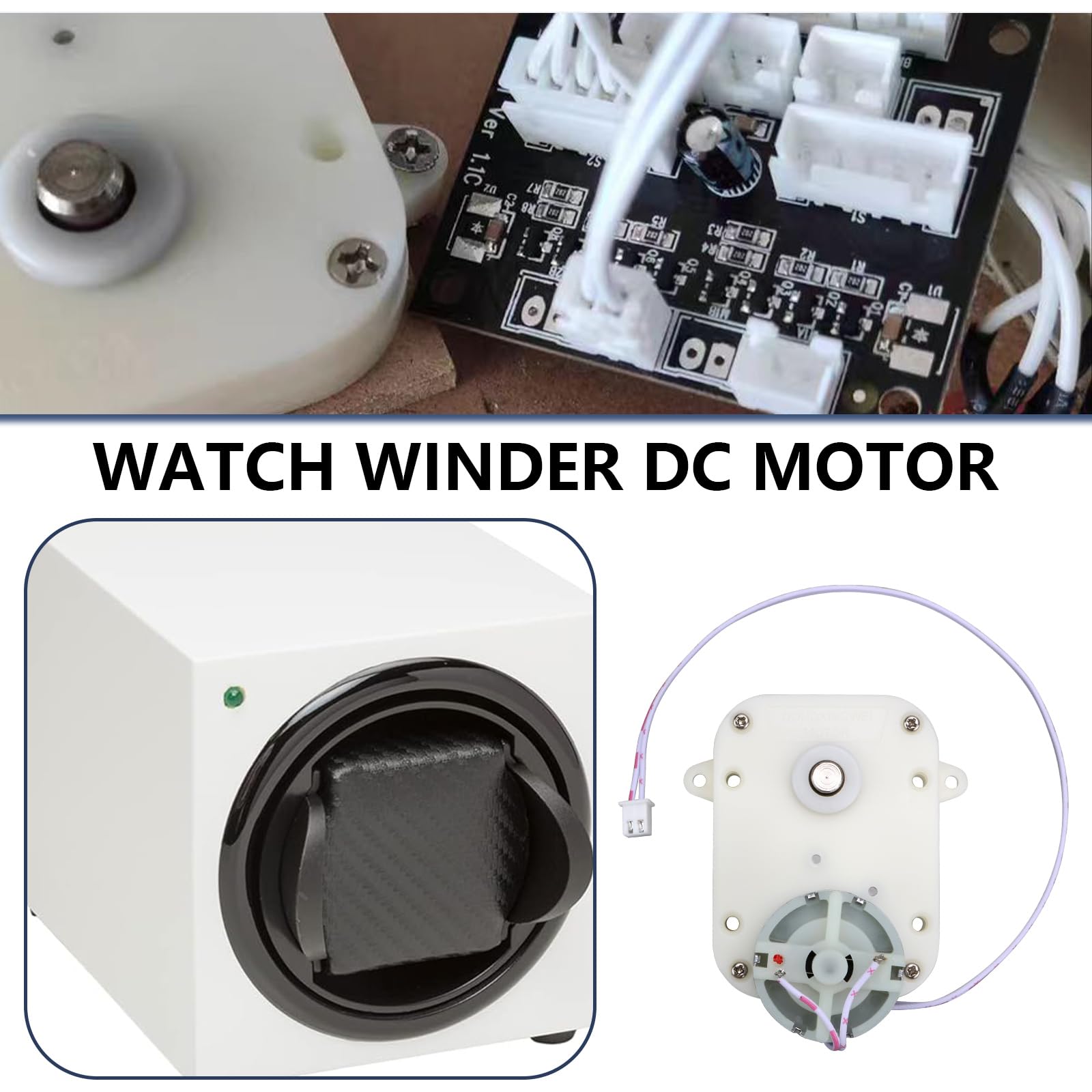 OTOTEC 1 szt. 3 V zegarek nawijacz silnika prądu stałego akcesoria automatyczny nawijacz łańcucha silnik nadaje się do wymiany sprzętu elektrycznego i testowego