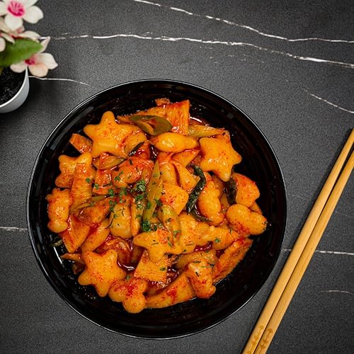 Miniatura 15 de Pastel de arroz coreano, Tteokbokki, divertido y masticable, 1 paquete (paquete de 2 individuales) vegano, sin OMG, sin gluten, fácil de cocinar