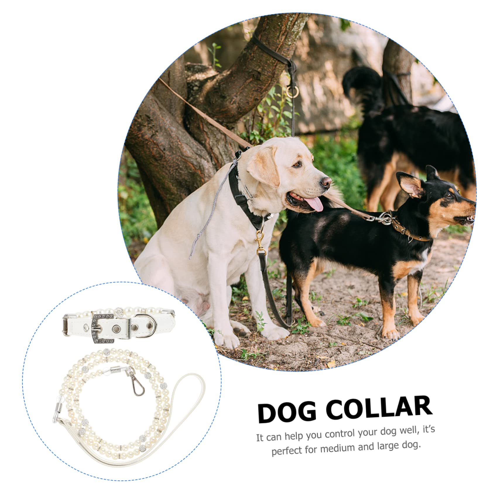 minkissy 6piezas Collar y Ajustables para Perlas Juego para Cachorros para Paseos y Color
