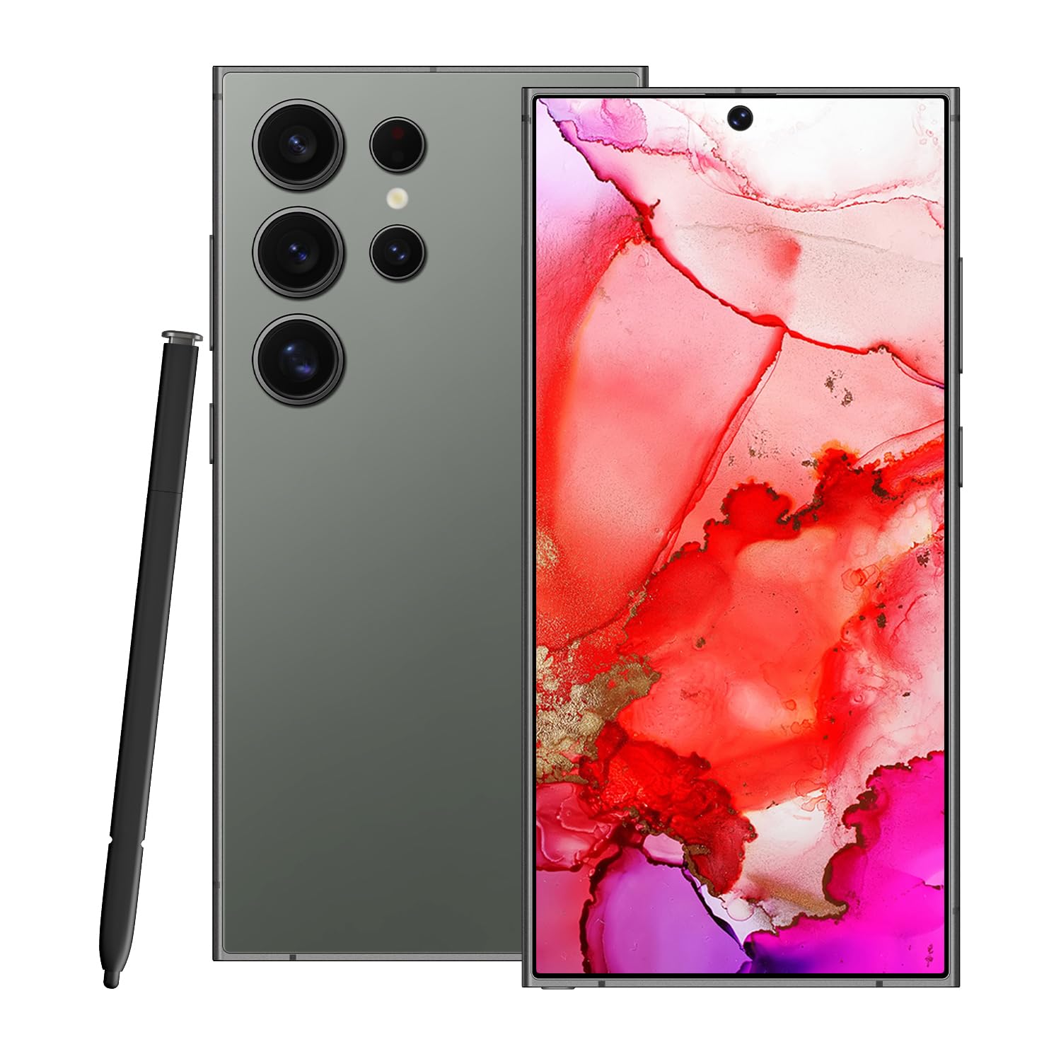 X24 Ultra 5G Cell Phone, Unlocked Android Smartphone, 8GB+256GB+128GB Unlocked Android Phone, 6800 mAh Battery Super Endurance, 6.8" Display, 108MP Camera, GPS, Dual SIM, US Version (Titanium Green)
