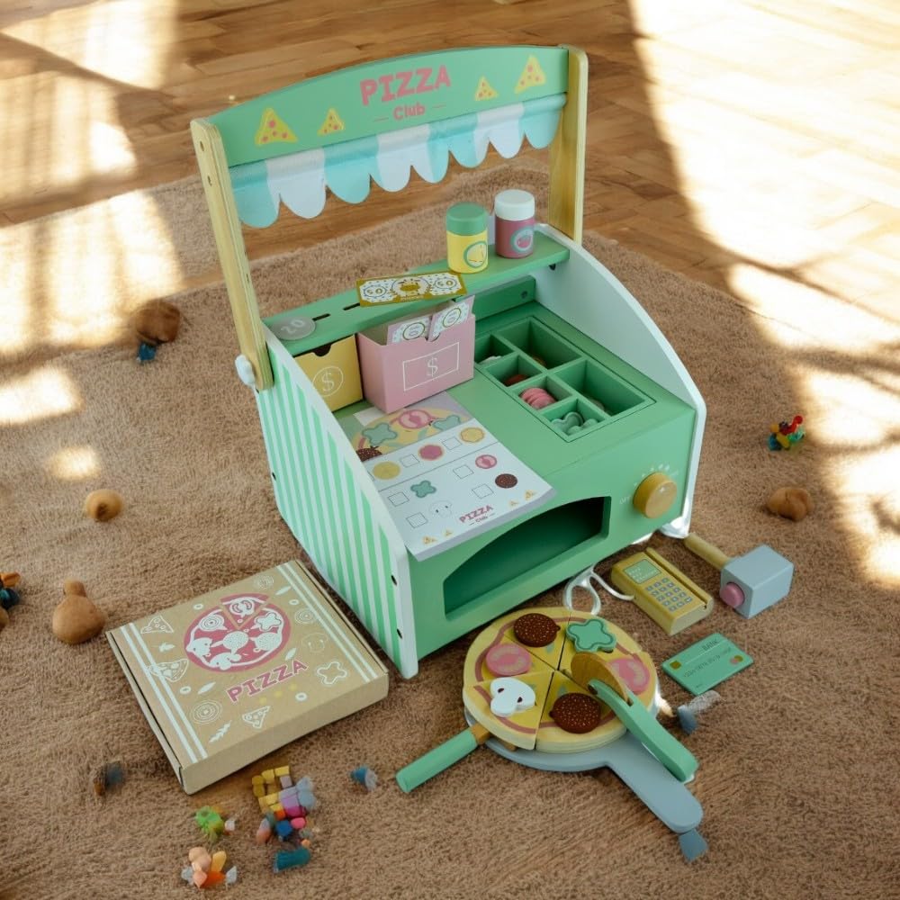 Small Foot - Houten Speeleten Pizza-oven Set, ... | Speelgoed Small Foot - Houten Speeleten Pizza-oven Set, ... | Speelgoed