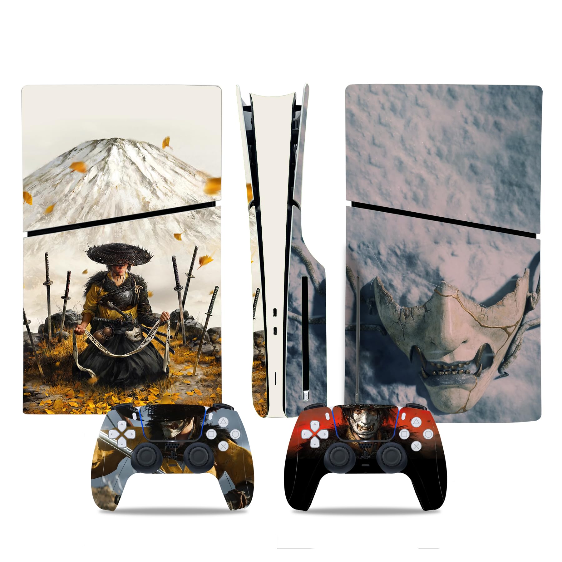 Kit de vinilos Extra Resistentes MaD Vision® para PlayStation 5 (PS5) Digital| Set de vinilos Mate para Consola + 2 mandos - para Anime|Rubber|Zoro|Nami Diseño — view 14
