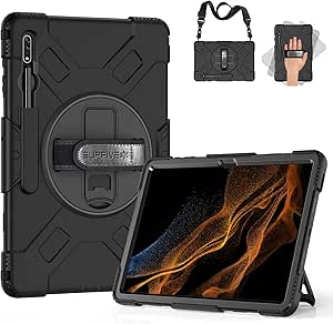SUPFIVES Case for Galaxy Tab S8 Ultra 14.6"