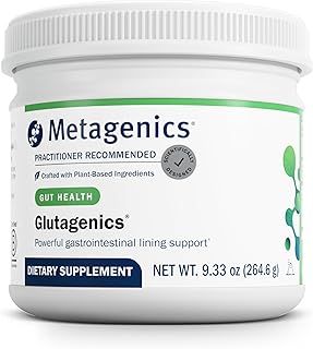 Metagenics Glutagenics - L-Glutamine with Deglycyrrhizinated Licorice (DGL) & Aloe Vera - Supports Gut Health, Digestive Function & Immune System - Non-GMO, Gluten-Free Powder Supplement - 60 Servings
