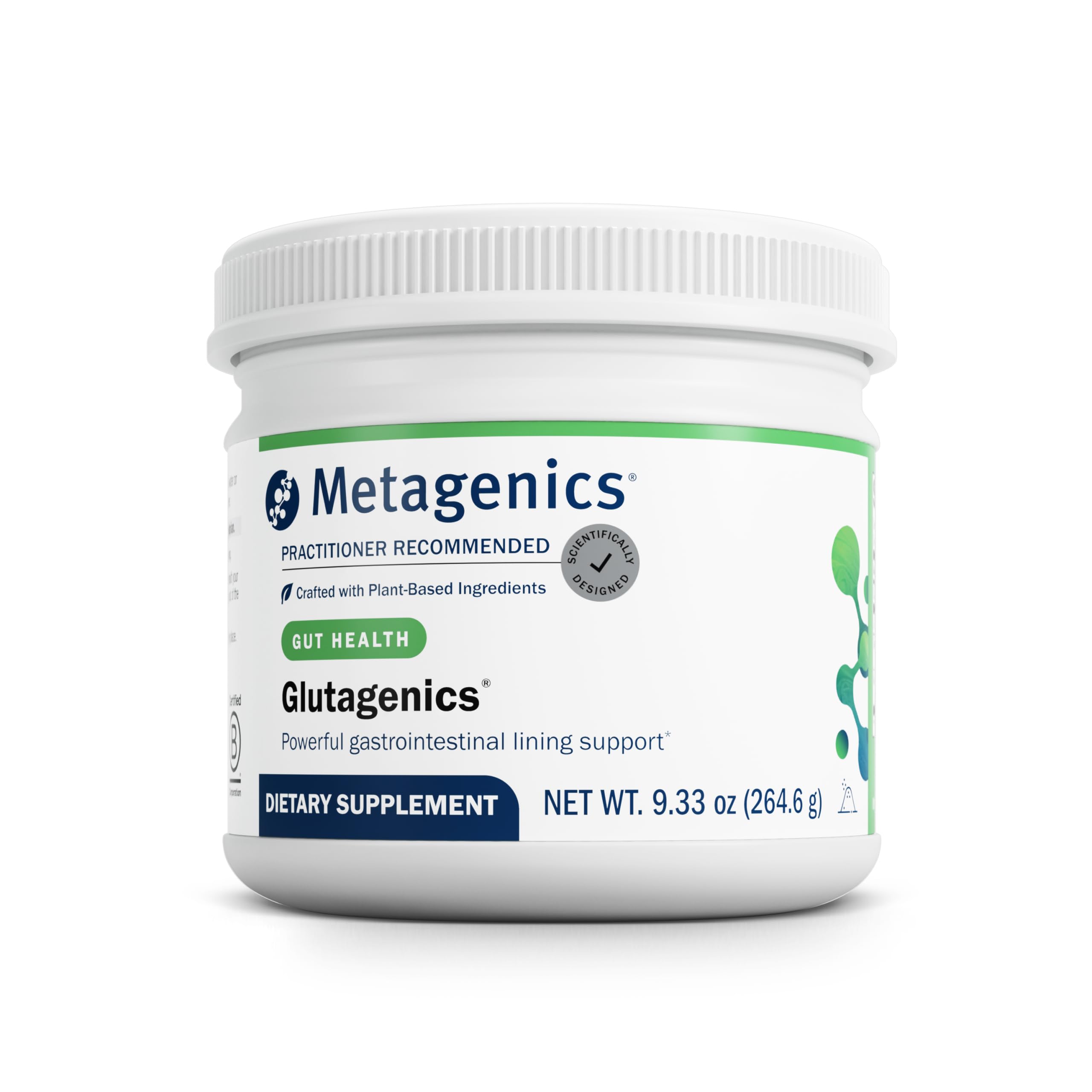 Metagenics Glutagenics - L-Glutamine with Deglycyrrhizinated Licorice (DGL) & Aloe Vera - Supports Gut Health, Digestive Function & Immune System - Non-GMO, Gluten-Free Powder Supplement - 60 Servings