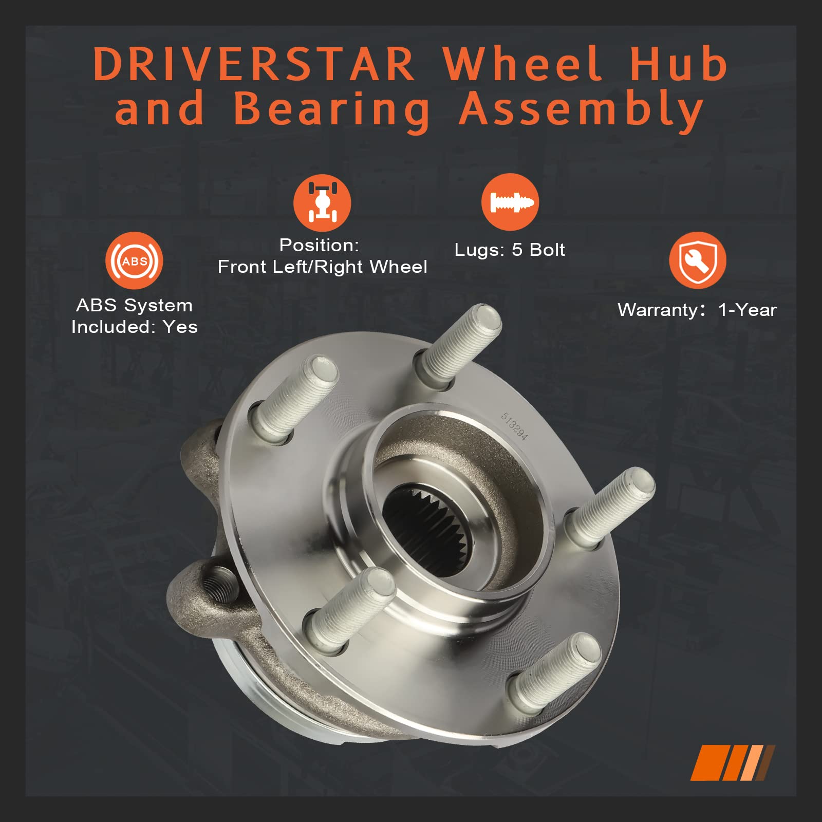 Nissan Altima Hub Bearing Set Of 2 Front Wheel Hub Bearing Assemblies ...