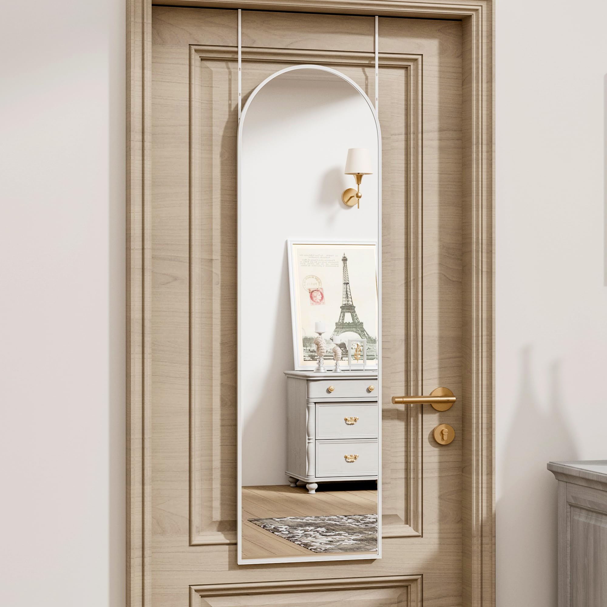 Vlush 48x14 White Door Mirror