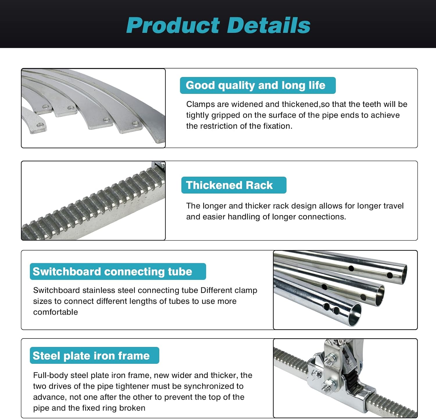 200-600mm HDPE Corrugated Pipe Tensioner, Manual Docking Pipeline Installation Tool, Fitting Tensioner Tool, Heavy Duty Universal Pipe Clamp for Construction Projects/Urban renewal