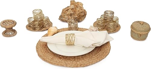 Vista 10 de Servilleteros de madera sin terminar con hebillas para decoración de mesa, boda, cena, fiesta, decoración de bricolaje (12)