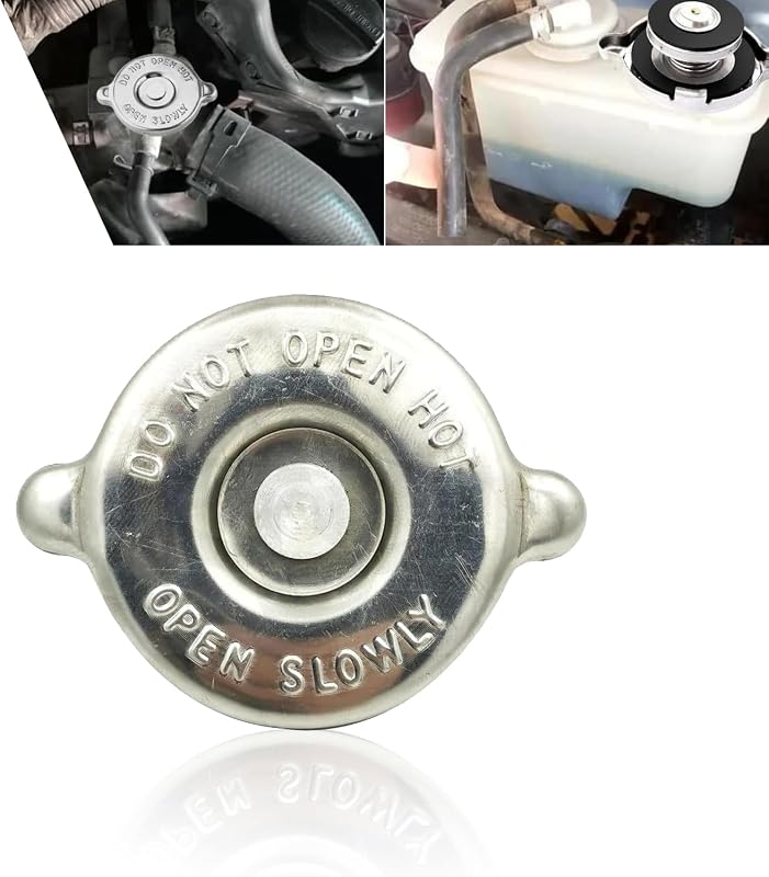 Tampa do radiador Gseigvee 16 PSI em aço inoxidável para Dodge e Jeep – 1 unidade