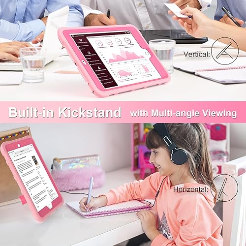 Miniatura 2 de TIMISM Funda para iPad mini, iPad mini 2, iPad mini 3 con soporte, 3 en 1, resistente a prueba de golpes, híbrida de tres capas, funda protectora