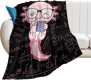 Axolotl Blanket, Cute Flannel Throw Blanket for Girls Gift 50