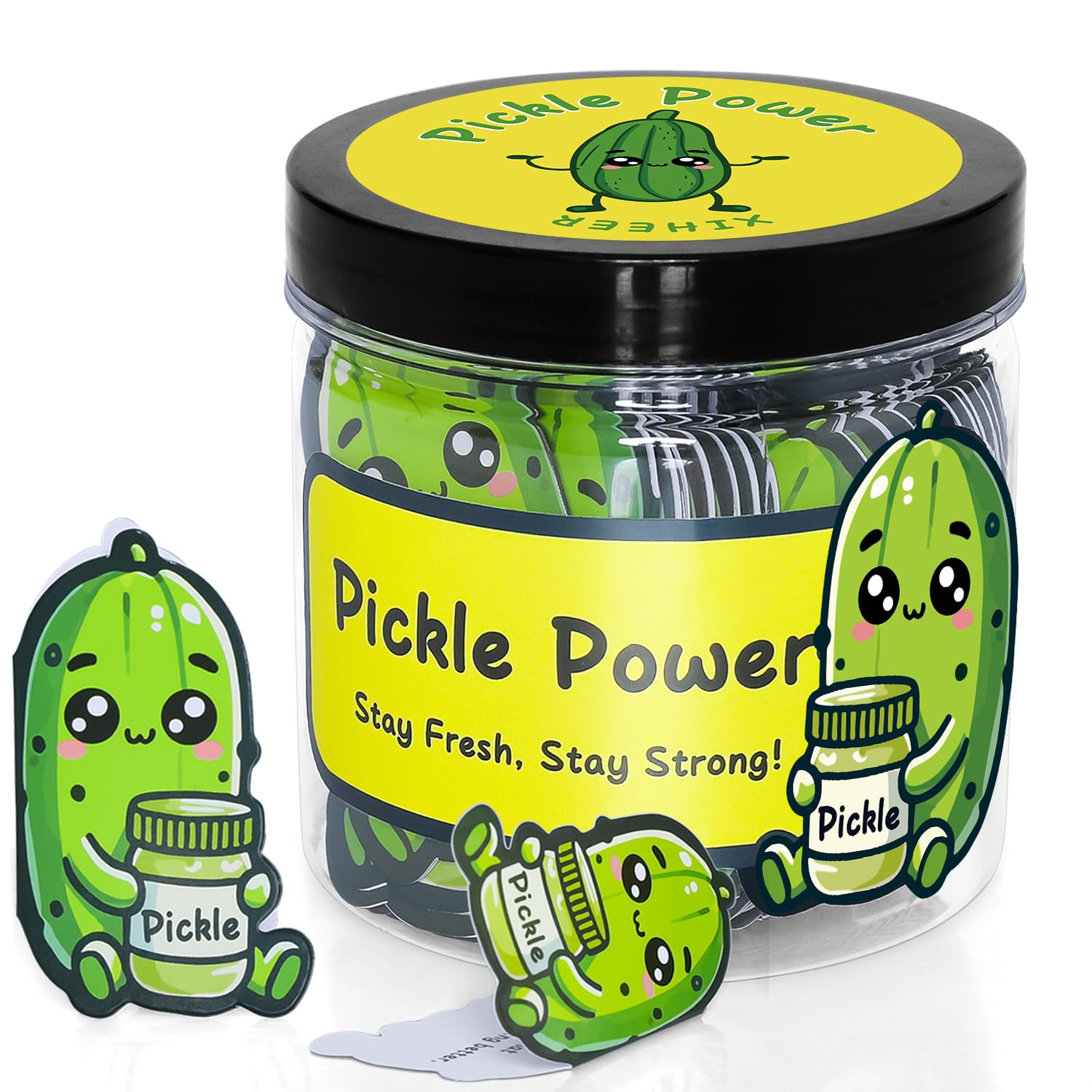 Positive Pickle Affirmation Cards, Emotional Support Pickle Jar, Positive Messages Mental Health Motivational Inspirational Cards to Cheer Up Friends