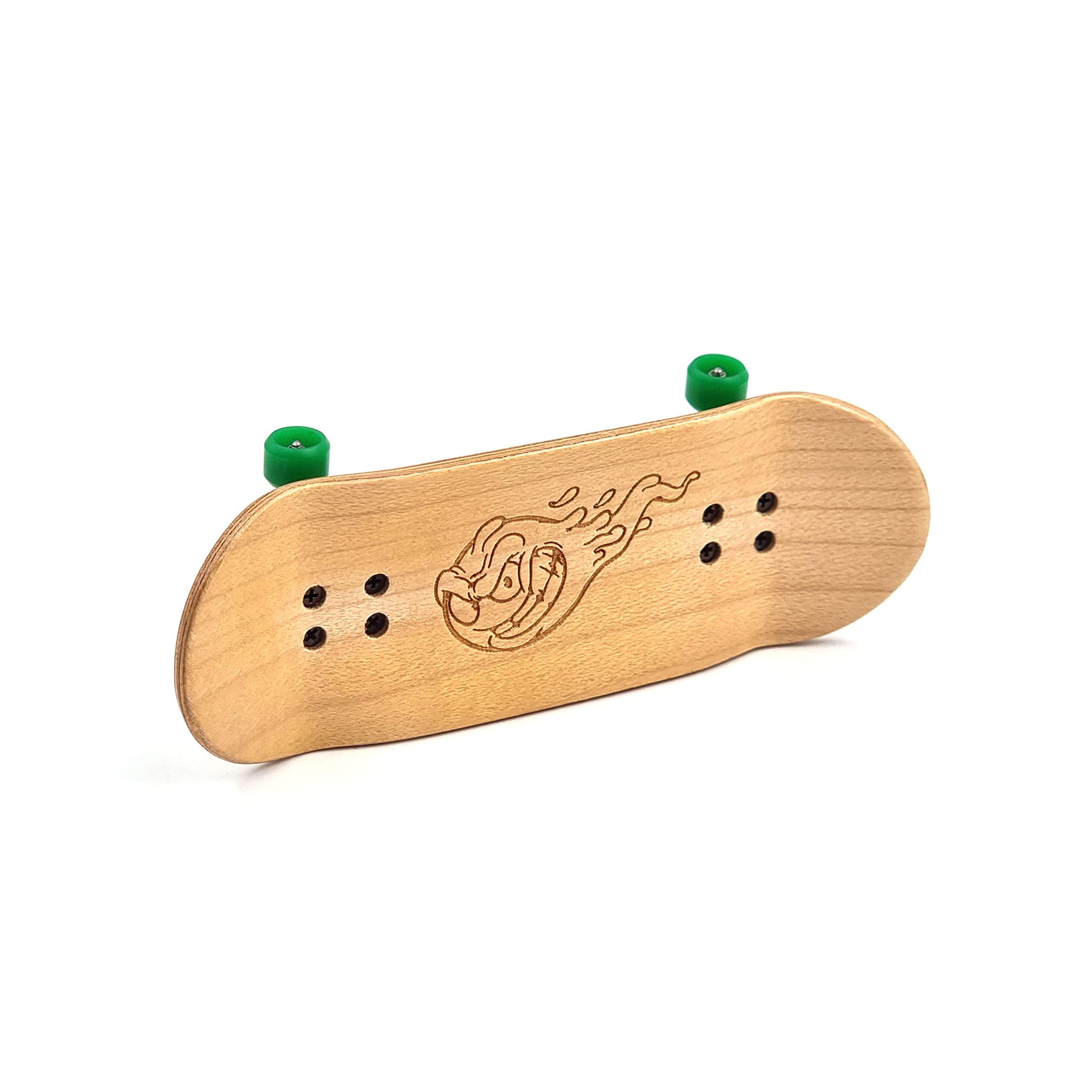 SPITBOARDS 34 mm x 96 mm Pro Fingerboard Set-Up (Complete) | Real Wood Deck | Pro Trucks with Lock-Nuts and Pro Bushings | poliuretanowe kółka Pro Wheels with Bearings | Round Emblemat (wersja