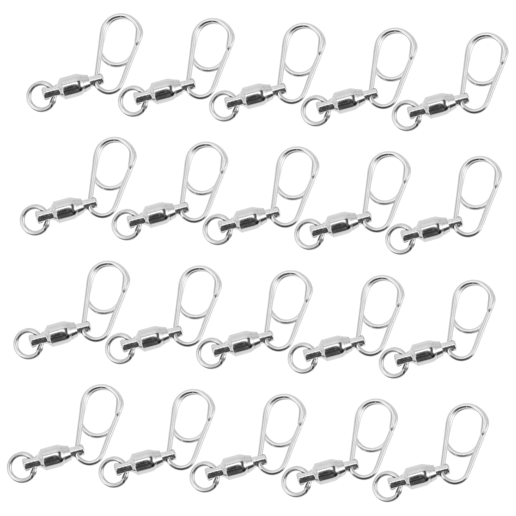 BESPORTBLE 60pièces Émerillons Accessoires De Remplacement Pratique pour Canne à Émerillons à Billes