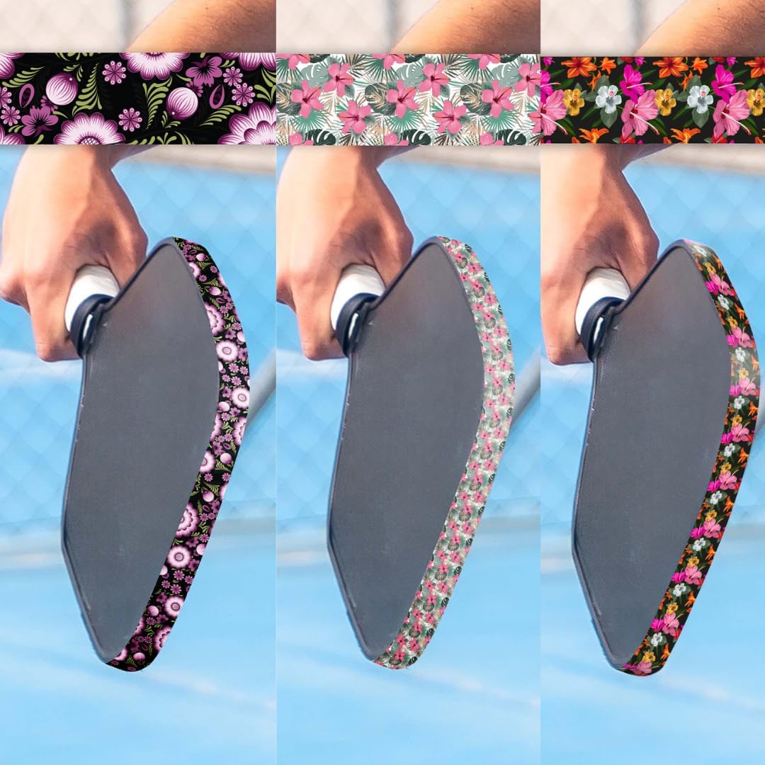PADDLE SKINS Pickleball Paddle Edge Guard Tape Combo Packs: Ultimate Protection, Variety of Designs | Easy Application, Premium Materials | Pickleball Accessory