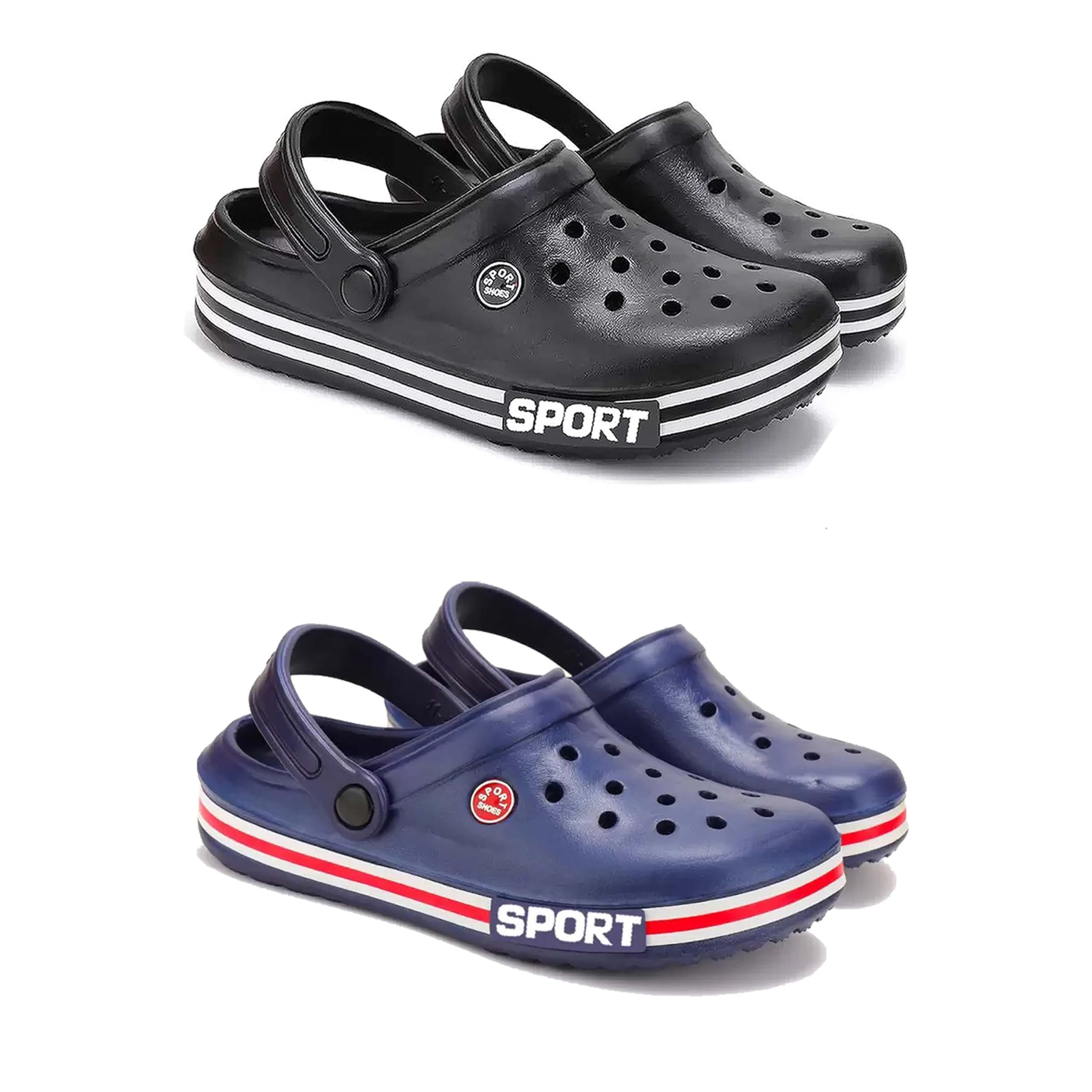 Men's Sandals Clogs| Lightweight Wear| Stylish & Easy to Wear For Men's PCV-SAN-(2-COMBO)-3014-3015