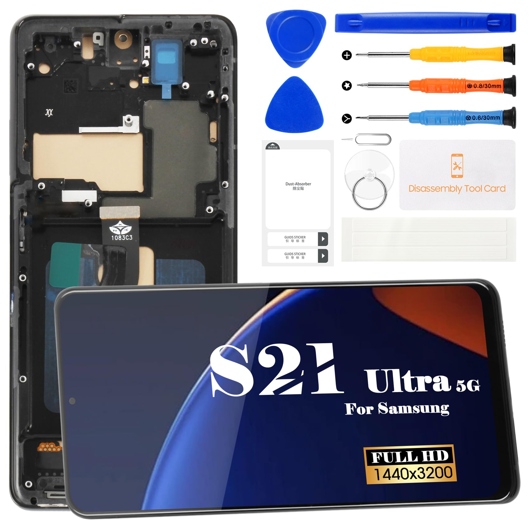 Amazon.com: SRJTEK Incell For Samsung Galaxy S21 Ultra 5G LCD