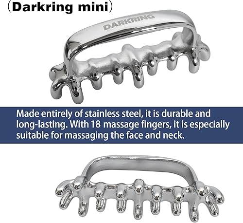 Miniatura 4 de DARKRING Juego de herramientas de masaje facial de plástico de acero inoxidable e ingeniería, lanzador de puntos de presión para tejidos y fascia