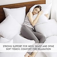 Vista 9 de Inserto de almohada Phantoscope - Inserto de almohada con funda de algodón 100% - Inserto de almohada cuadrada para almohada lumbar - Almohadas