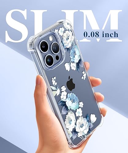 Miniatura 6 de GVIEWIN Funda para iPhone 15 Pro, 3 en 1 con protector de pantalla y protector de lente de cámara, transparente, dura, a prueba de golpes, ajuste