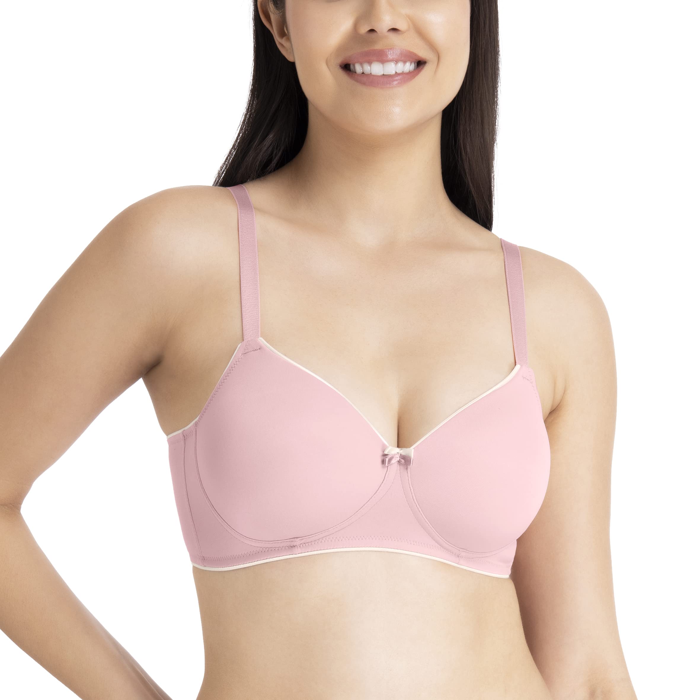 amante Solid Padded Non-Wired Full Coverage T-Shirt Bra-picture-16