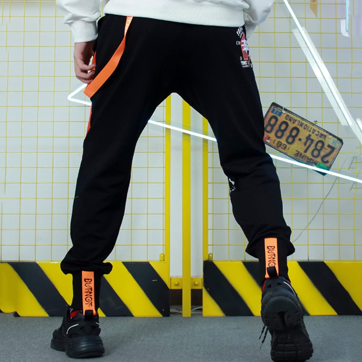 XYXIONGMAO Men's Tactical Cargo Pants Casual Streetwear Techwear Sweatpants Black Hip Hop Joggers Pants for Men - Image 2