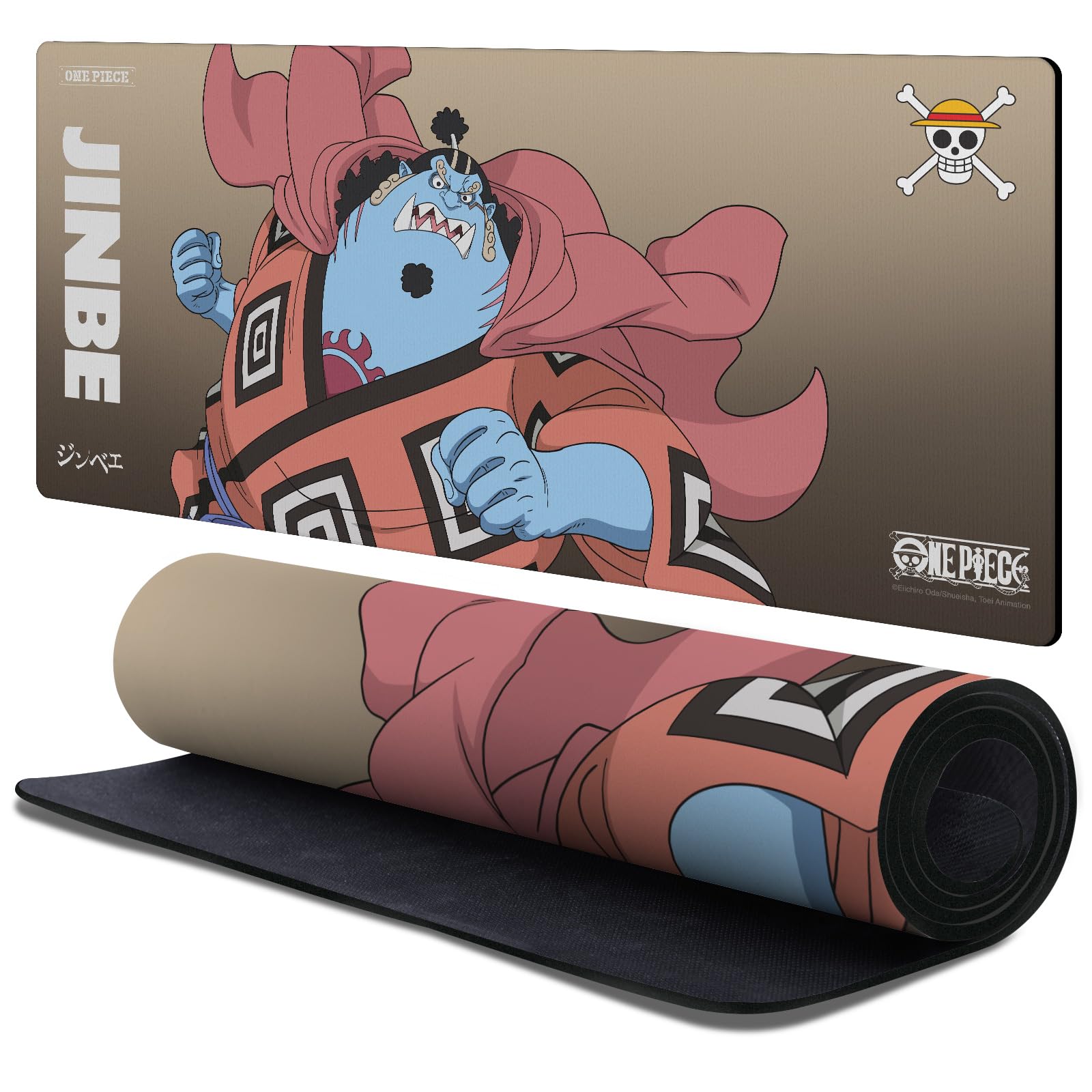 Head Case Designs Officially Licensed One Piece Jinbe Graphic Art 37.4 x 15.75 x 0.16 inches (900 x 400 mm) - XL Gaming Office Desk PC Keyboard Mouse Mat Pad