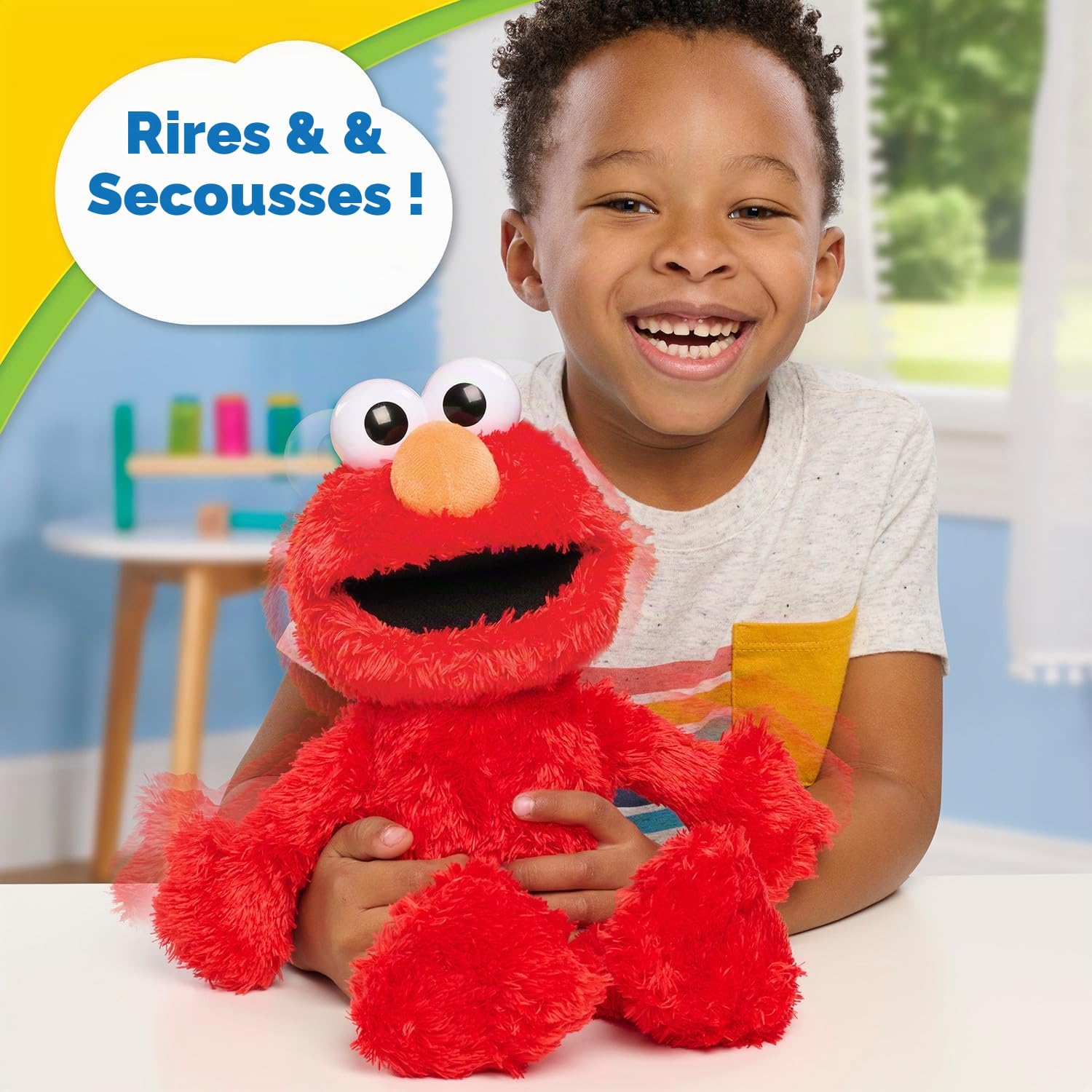 Just Play Peluche Elmo de Sesame Street de 34,3 cm de Haut, Peluche sonore et animée, Peluches Rouges, Jouets pour Enfants de 18 Mois et Plus, 37.47